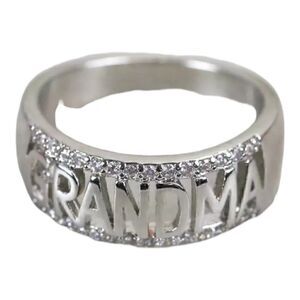 Statement “GRANDMA” ring in gold or silver